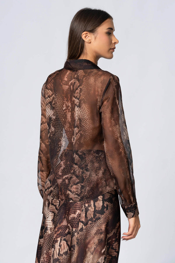 Camicia con stampa animalier - Camicia A Fantasia IGNATIAX