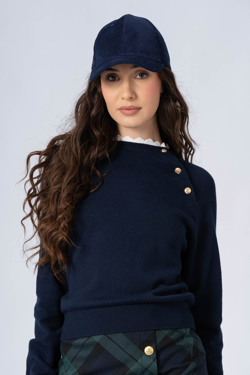 Stylish ribbed peaked cap - Hat LYNAYX