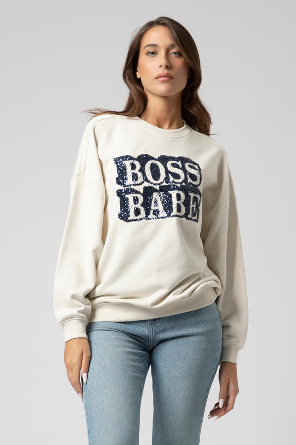 Felpa con stampa lettering - Sweatshirt BULMANX