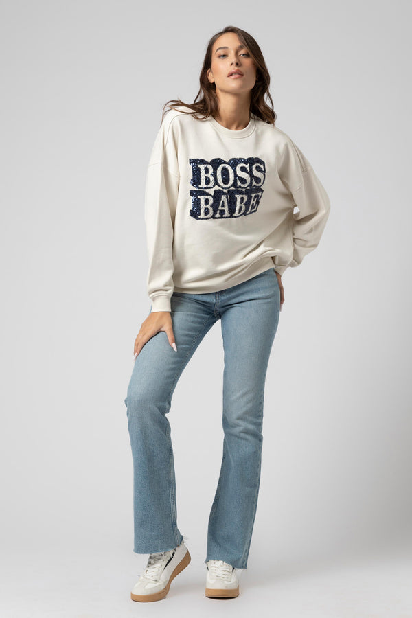 Felpa con stampa lettering - Sweatshirt BULMANX