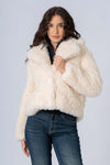 Veste courte en fausse fourrure - VESTE EN FAUSSE FOURRURE MARTINEZX