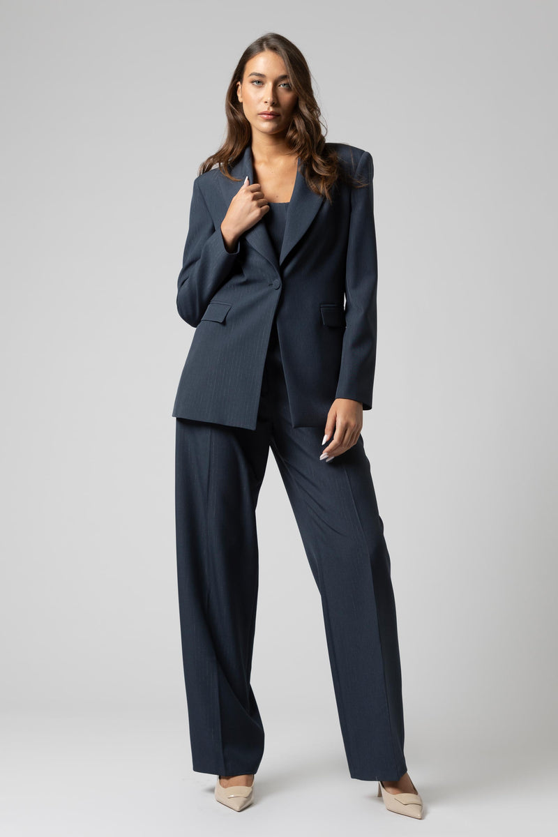 Giacca monopetto gessata - Jacket CATALINAX