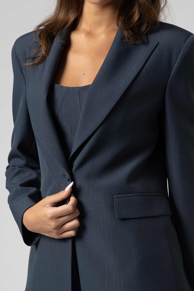 Giacca monopetto gessata - Jacket CATALINAX