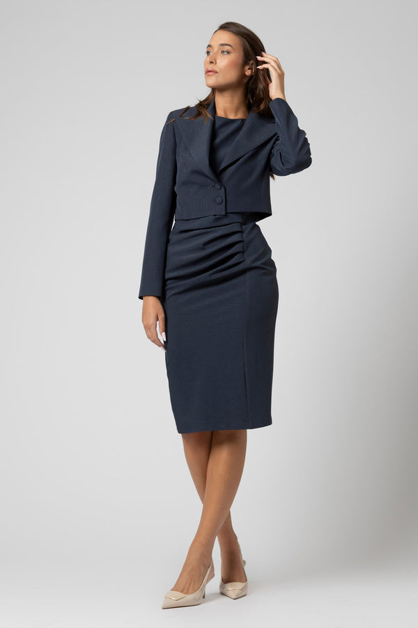 Veste courte style tailleur manches longues - veste TROPEZX