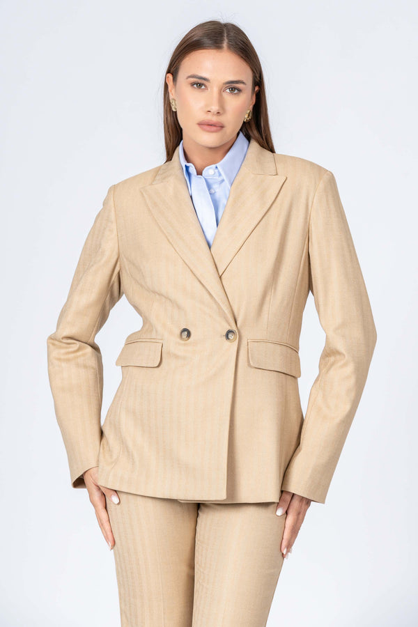 Veste tailleur élégante à manches longues - Veste YELENIAX