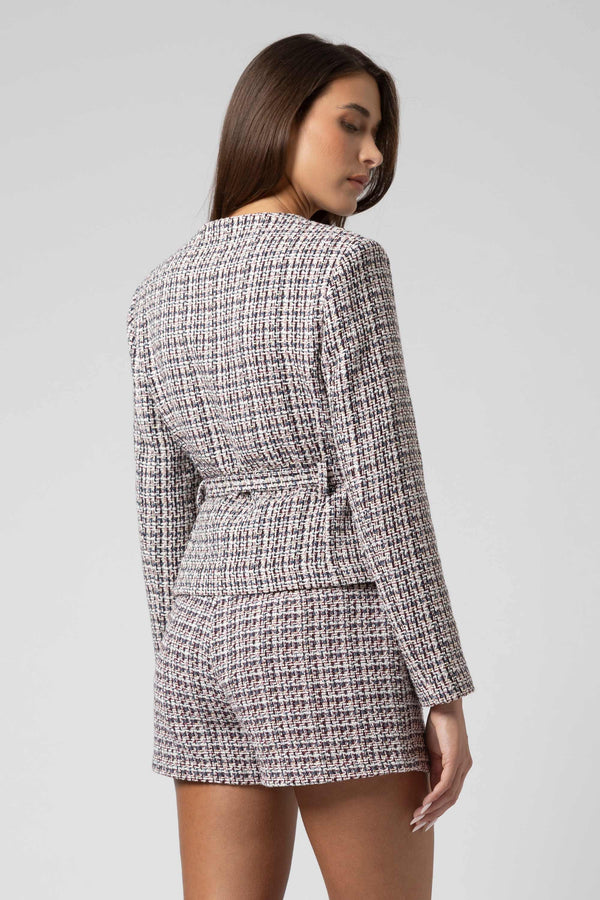 Veste courte en tweed bouclé - veste AZRISX