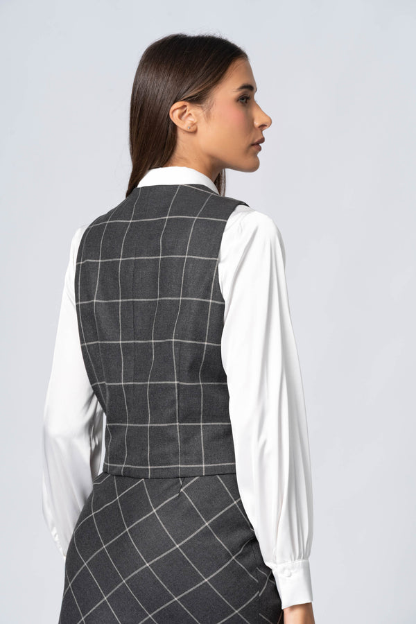 Gilet a quadri - Gilet  LUCILAX