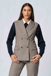 Gilet doppiopetto pied de poule - Gilet Doppio Petto BELUSX