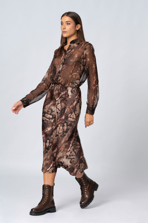 Gonna con stampa animalier - Gonna A Fantasia GABRIELAX