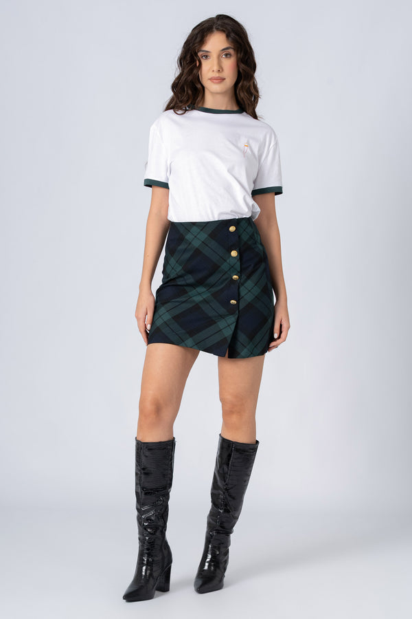 Short buttoned chequered skirt - Jacket DAANX