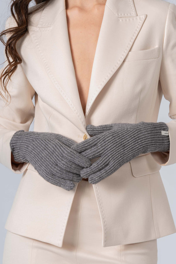 Knitted warm full coverage gloves - Gloves URIELLEX