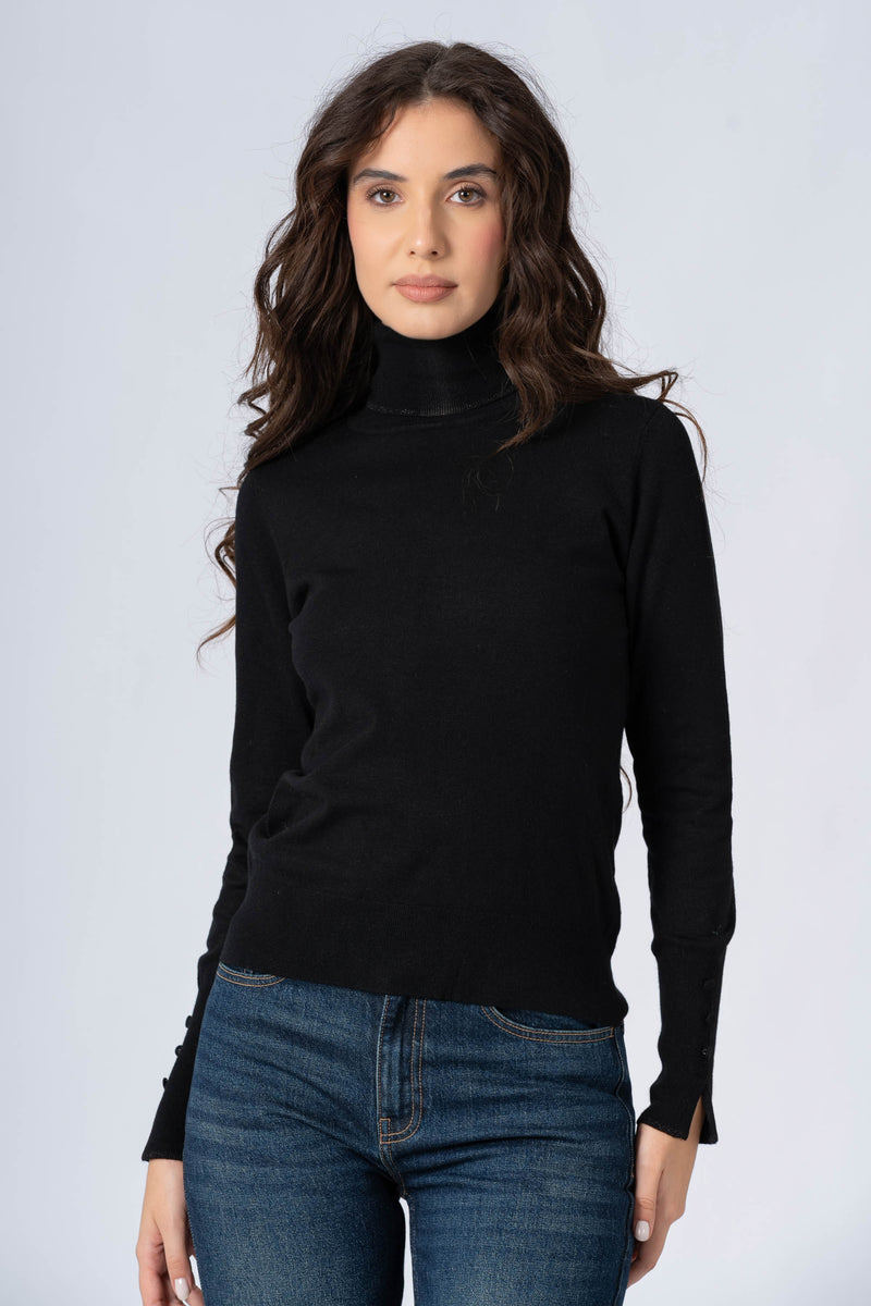Maglia dolcevita nera - MAGLIA M/L BANAPANGAX