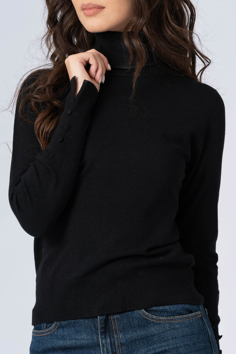 Maglia dolcevita nera - MAGLIA M/L BANAPANGAX