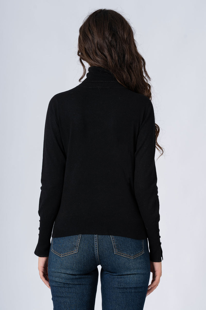 Maglia dolcevita nera - MAGLIA M/L BANAPANGAX