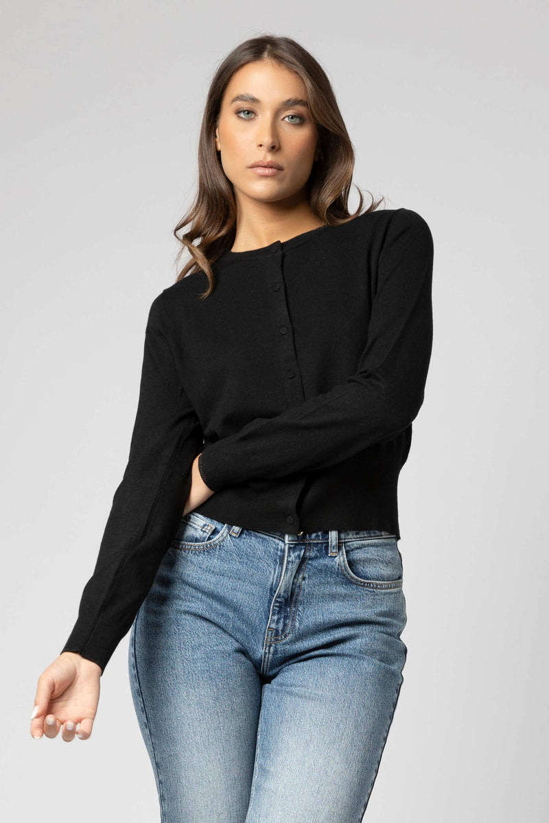 Maglia cardigan stile minimal - Maglia Cardigan M/L AGOTAX