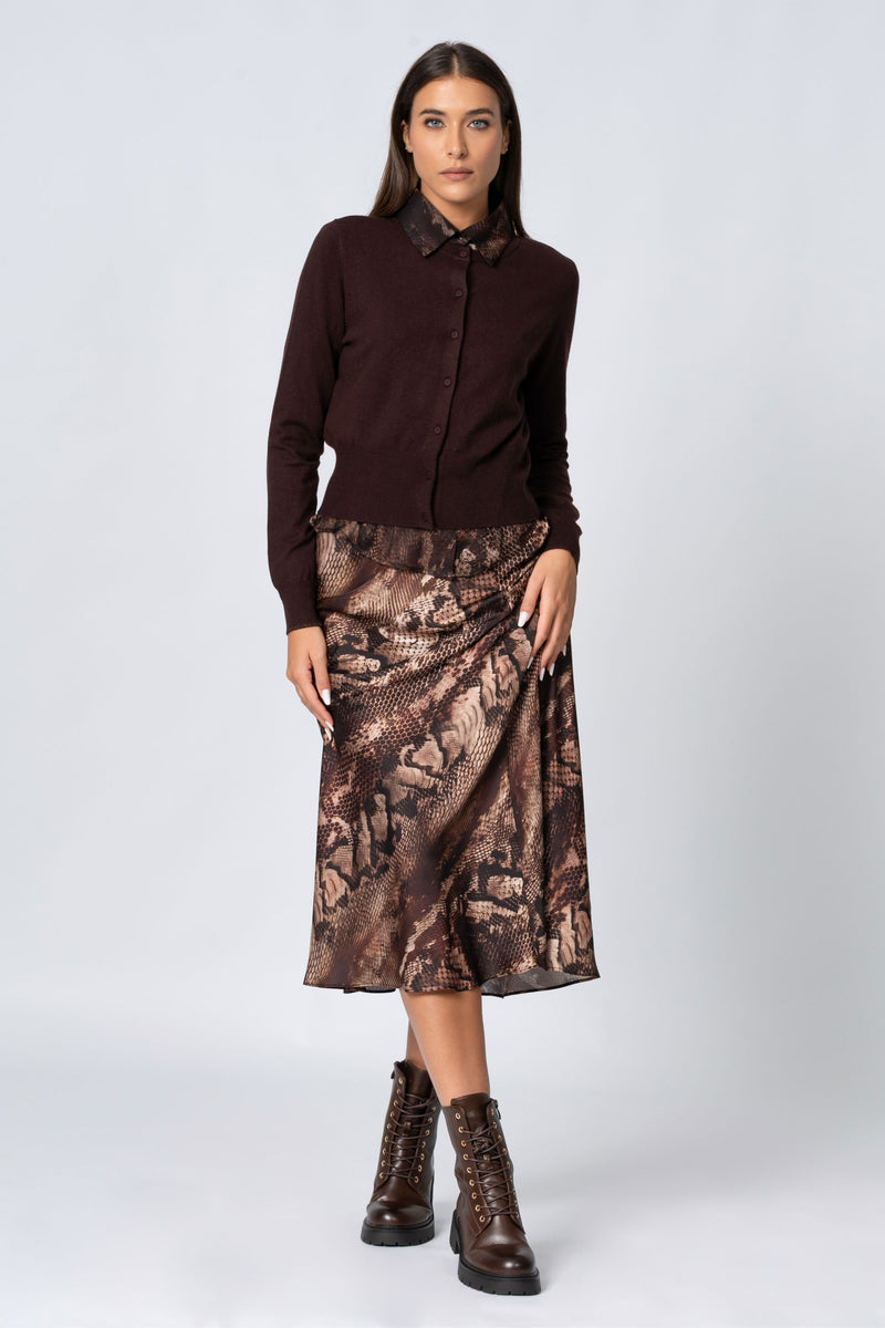 Maglia cardigan stile minimal - Maglia Cardigan M/L AGOTAX