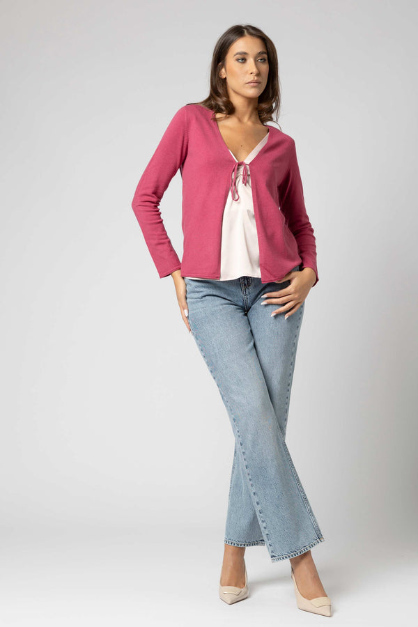 Cardigan con chiusura a fiocco - Maglia Cardigan M/L ONEX