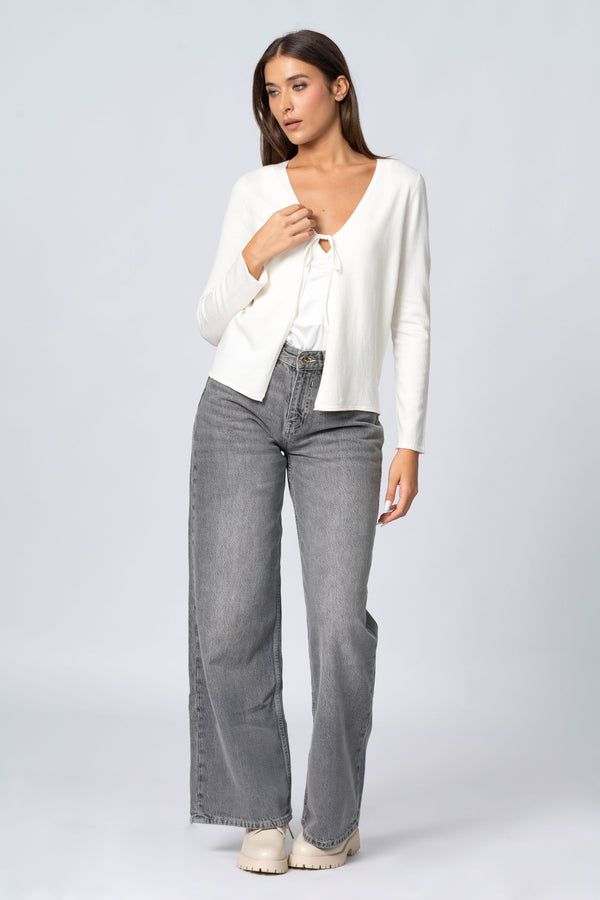 Cardigan con chiusura a fiocco - Maglia Cardigan M/L ONEX