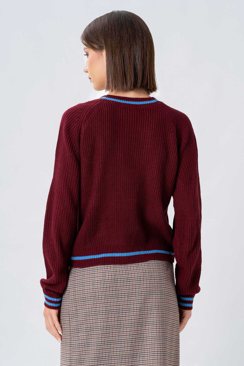 Chic twin tone cardigan sweater - POETAX cardigan sweater