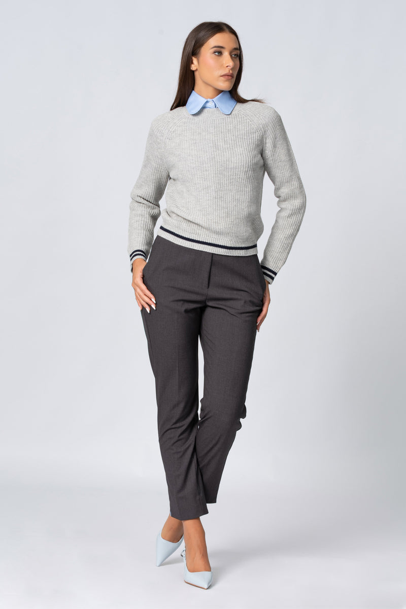 Maglia girocollo con profili a contrasto - Maglia M/L RAIDEX