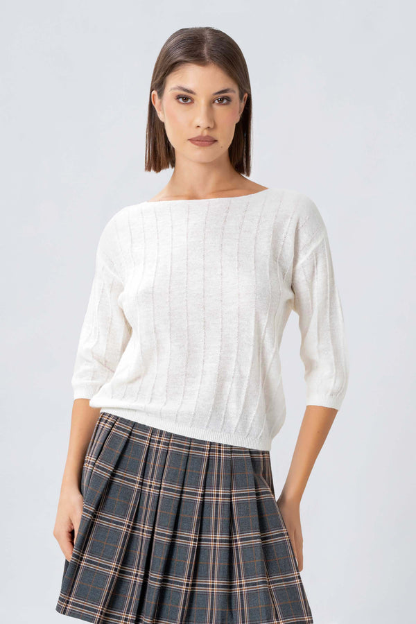Maglia con scollo a barchetta - MAGLIA M/M ELLIX