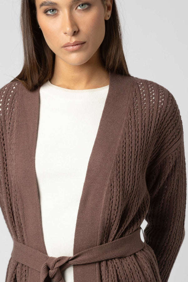 Maglia cardigan con cintura - Maglia Cardigan M/L JUANITAX