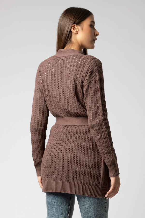Maglia cardigan con cintura - Maglia Cardigan M/L JUANITAX