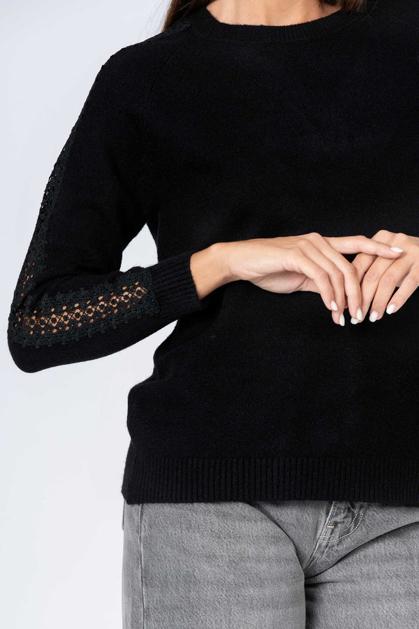 Maglia con dettagli traforati - MAGLIA M/L EUFRASIAX