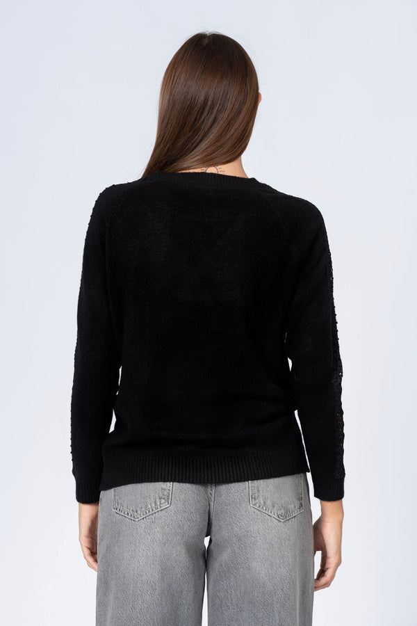 Maglia con dettagli traforati - MAGLIA M/L EUFRASIAX