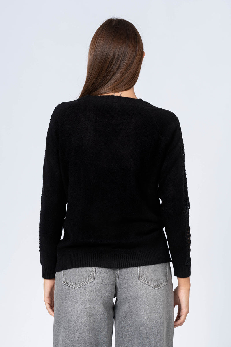 Maglia con dettagli traforati - MAGLIA M/L EUFRASIAX