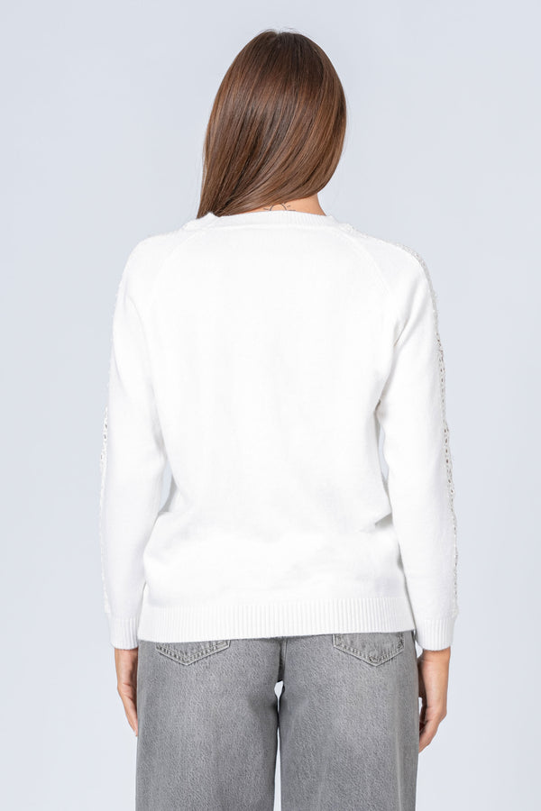 Maglia con dettagli traforati - MAGLIA M/L EUFRASIAX