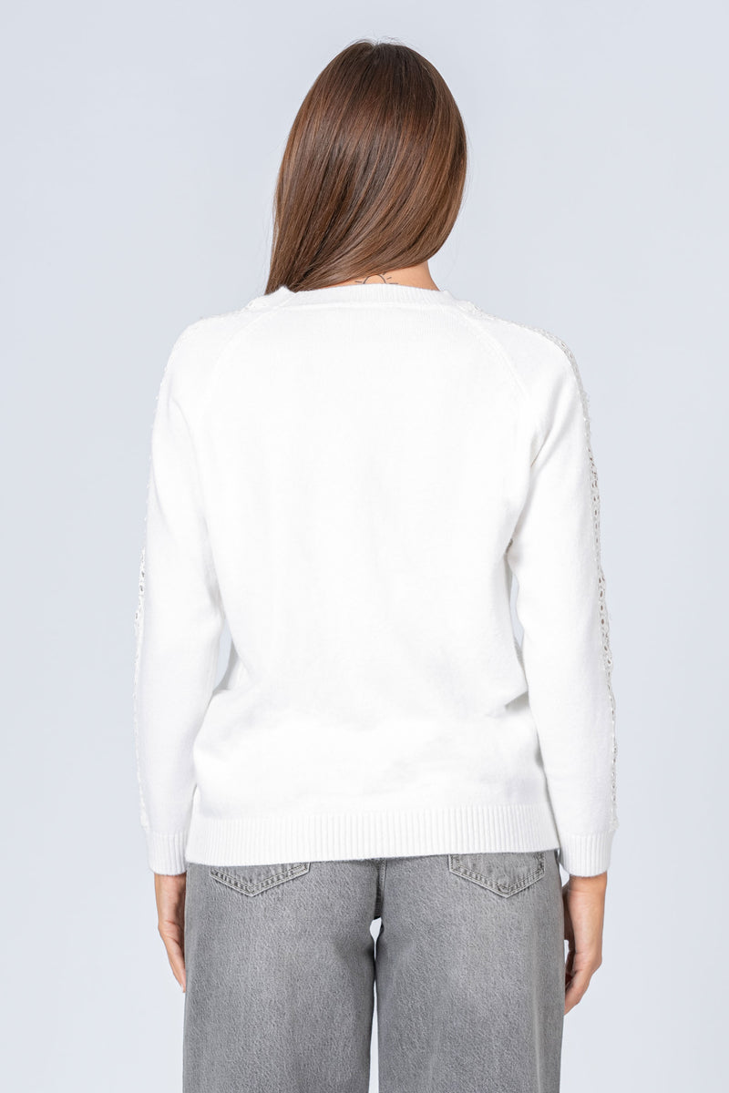 Maglia con dettagli traforati - MAGLIA M/L EUFRASIAX