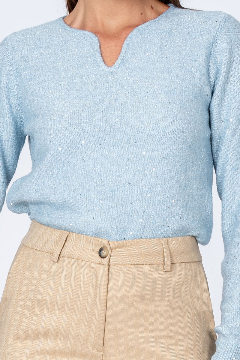 Maglia con micro strass - MAGLIA M/L ESTELLAX