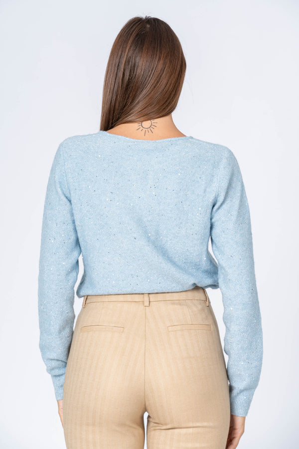 Maglia con micro strass - MAGLIA M/L ESTELLAX