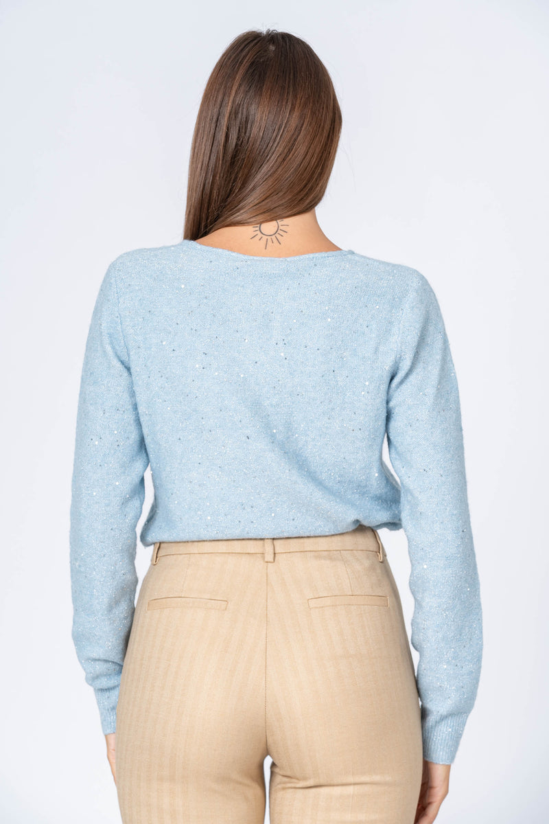 Maglia con micro strass - MAGLIA M/L ESTELLAX