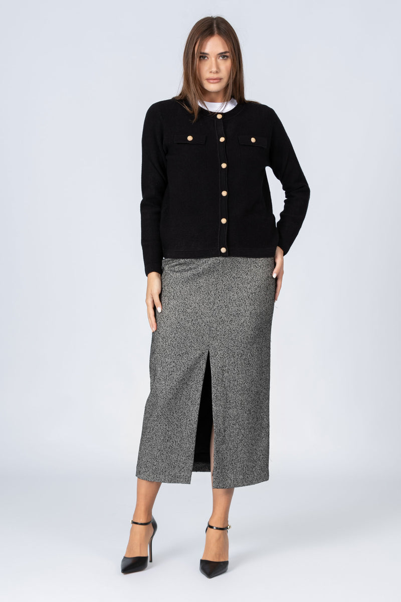 Pull cardigan à col rond - Tricot CARDIGAN  FLORENZAX
