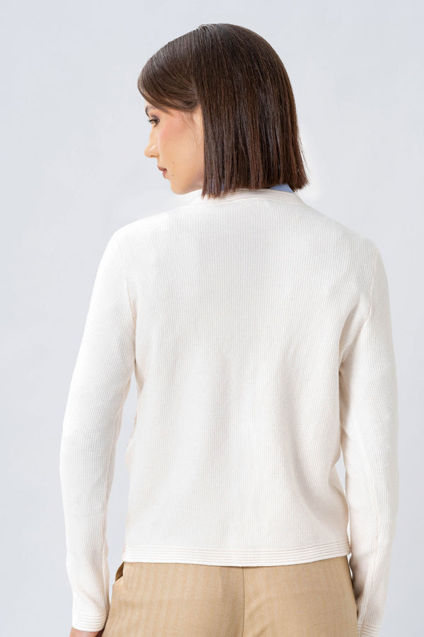 Maglia cardigan con bottoni dorati - MAGLIA CARDIGAN M/L FLORENZAX