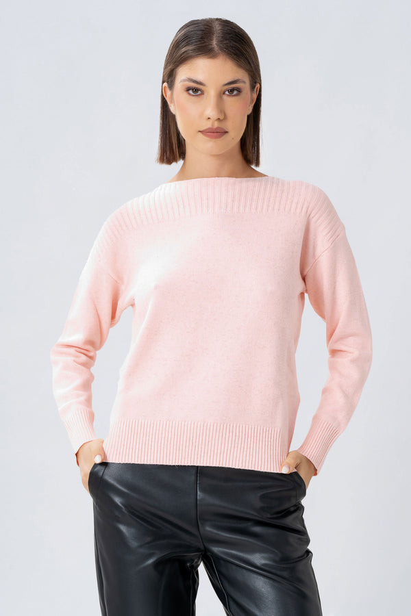 Maglia a girocollo con lavorazione a costine - MAGLIA M/L ETERIEX