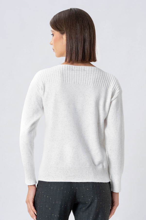 Maglia a girocollo con lavorazione a costine - MAGLIA M/L ETERIEX