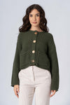 Maglia cardigan con bottoni dorati - MAGLIA CARDIGAN M/L HAMALYX