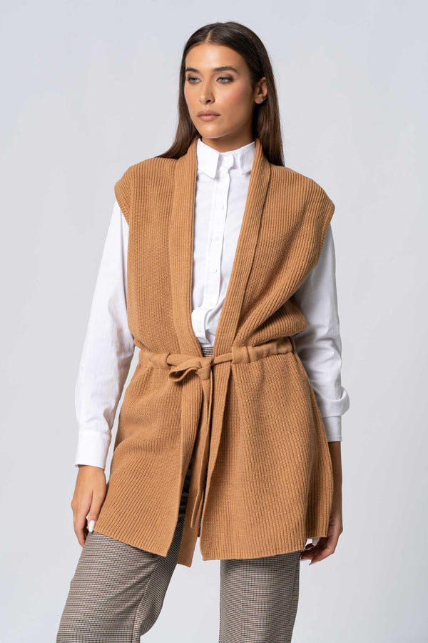Giet lungo in maglia - Gilet In Maglia KATIAX