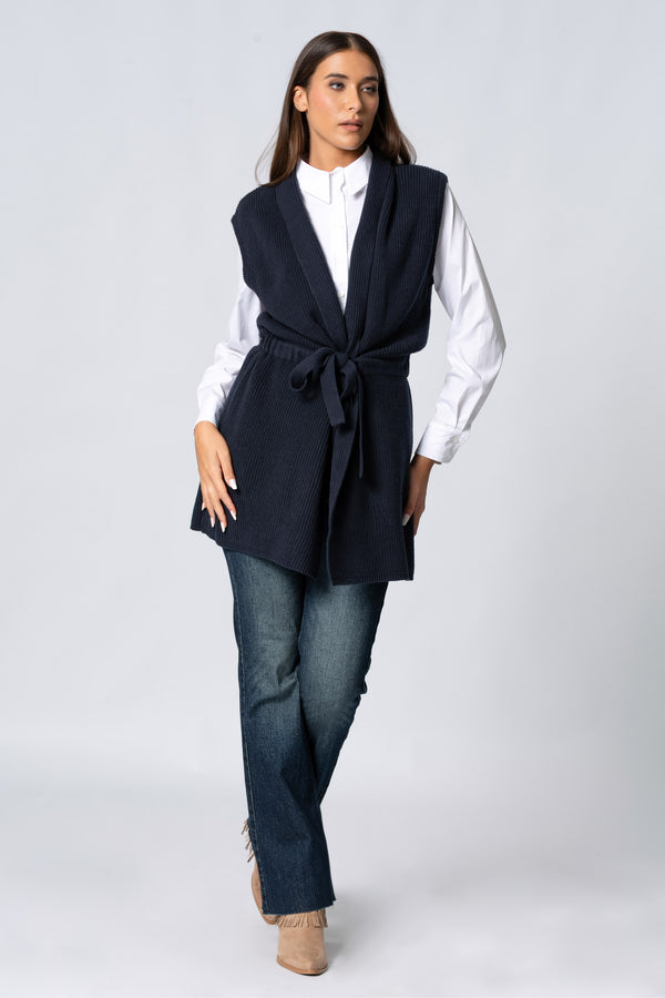 Giet lungo in maglia - Gilet In Maglia KATIAX