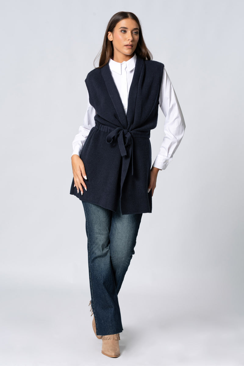 Giet lungo in maglia - Gilet In Maglia KATIAX