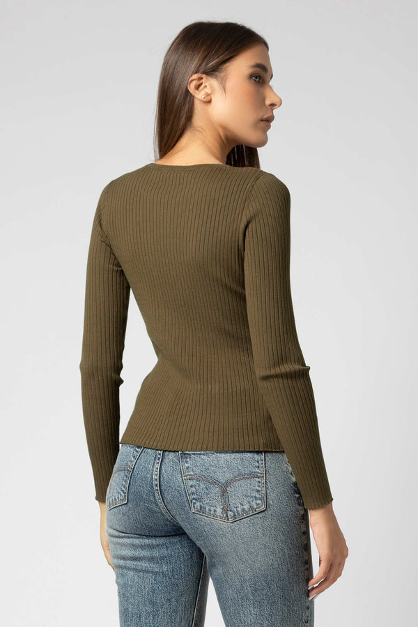 Maglia a costine con cintura - Maglia M/L KARIMAX