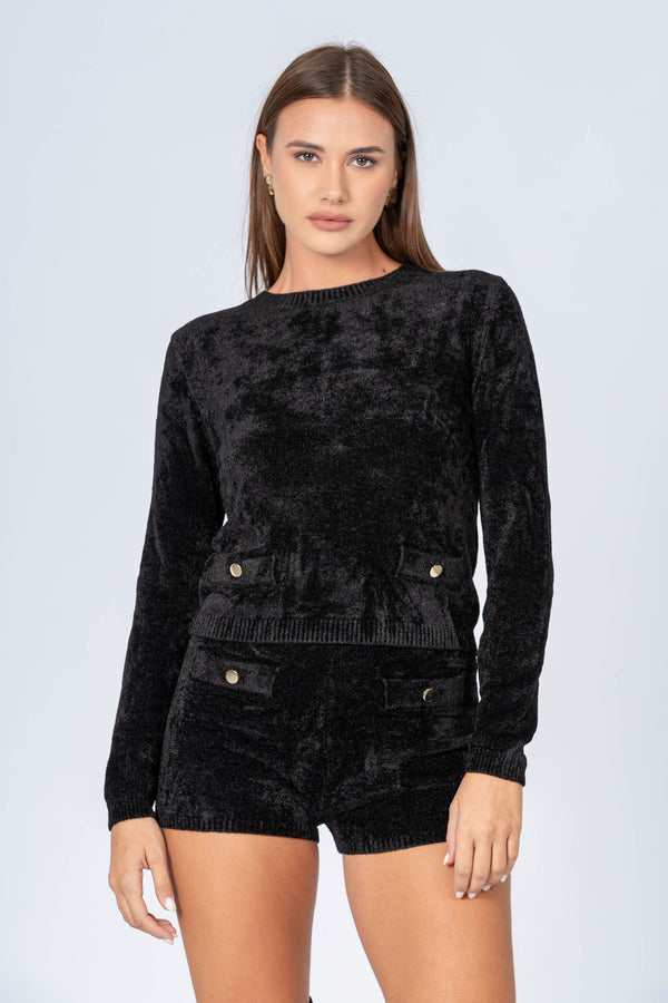 Maglia girocollo con tasche - MAGLIA M/L RINIEX