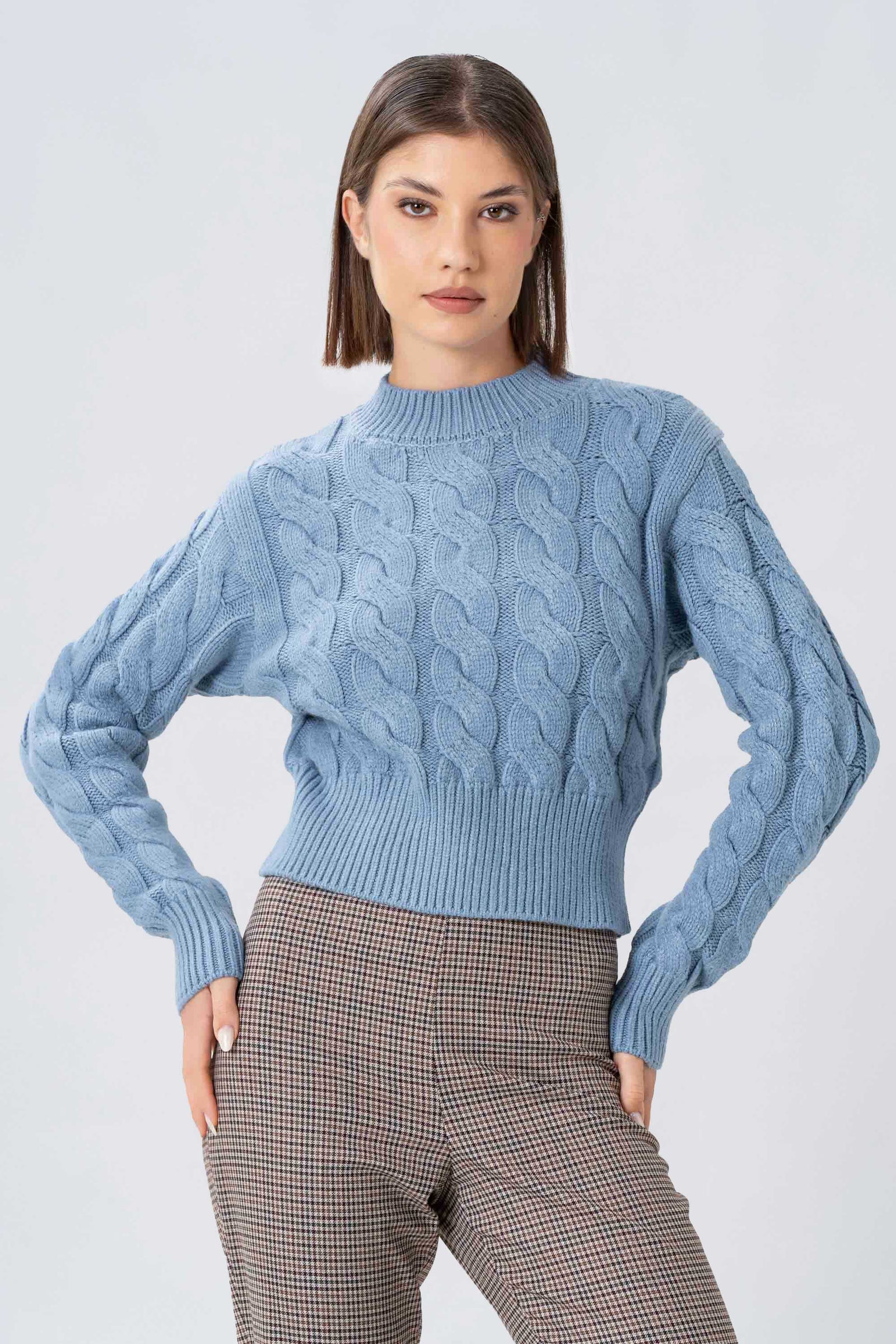 Twisted ribbed effect sweater - Jumper ORIONEX | Kocca