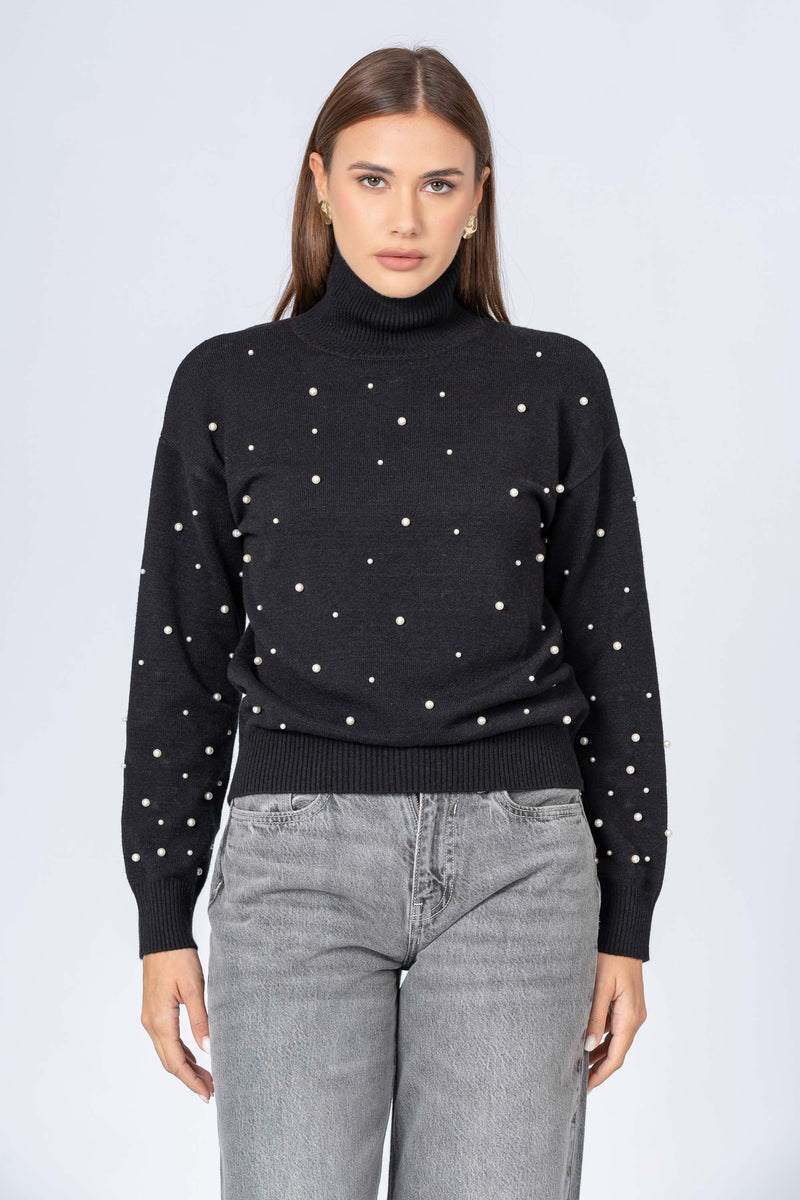 Maglia con perle applicate - MAGLIA M/L MABELLAX