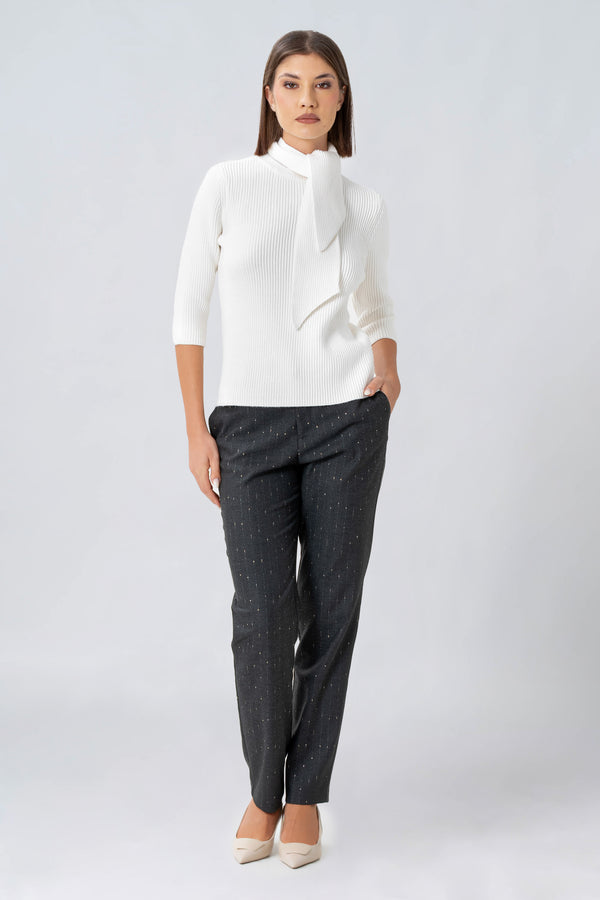 Maglia con collo a sciarpa - MAGLIA M/L NICOLAX
