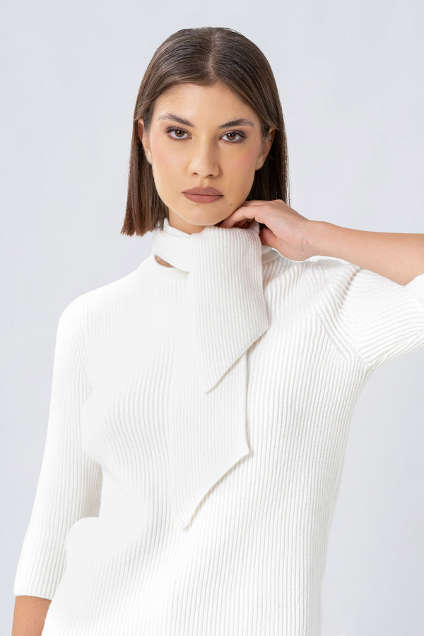 Maglia con collo a sciarpa - MAGLIA M/L NICOLAX