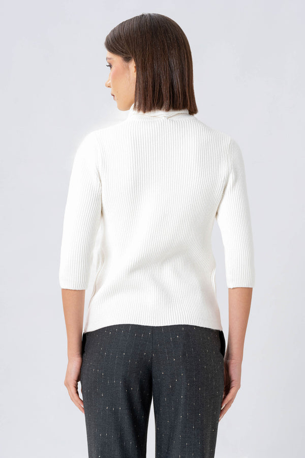 Maglia con collo a sciarpa - MAGLIA M/L NICOLAX